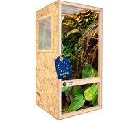 ITA Terrario para Camaleón 120x60x60 cm con ventilación de superficie e higrómetro integrado - Terrario de madera de OSB-3 placas - Terrarios para camaleones y otras especies animales - Producto de la