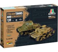 ITA25768 1/56 Kit De Modelo De Plástico De Tanques Y Semoventi Italianos Italeri