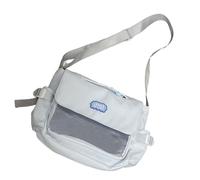 Itabag - Bolso bandolera transparente para estudiantes, estilo japonés, mensajeros para mujeres diarias, Itabag, hombro japonés para exhibición de pines, Blue, One Size