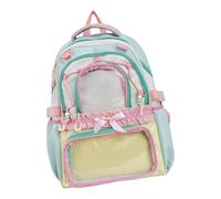 Itabag con Ventana de exhibición Panel de inserción extraíble para convención de Anime y Uso en Mochila Escolar Itabag con Panel Transparente con Inserto Personalizable para Colecciones de Pines con