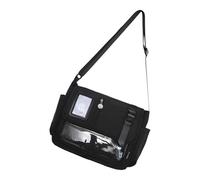 Itabag Itabag transparente Crossbody Bag Fashion Bandolera de viaje estilo japonés mensajero para diario hermoso Itabag moda hombro estilos japoneses Crossbody Messenger, Negro