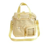 Itabag - Mochila transparente para el hombro, mochila escolar de 3 vías, mochila de gran capacidad para mujeres y niñas, Amarillo, Single bag, Belleza masiva