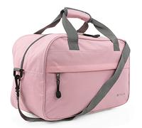ITACA - Bolsa de Viaje Cabina 40X25X20 Mujer y Hombre, Plegable, Ligera e Impermeable. Bolsa Fin de Semana Mujer, Bolsa de Viaje Mano Compatible Ryanair, Rosa