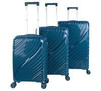 ITACA - Juego De Maletas De Viaje Rígidas Cabina Mediana Grande Ligeras con Ruedas 360º Conjunto Equipaje con TSA_TITUL Set Ideal para Viajeros Exigentes., Petroleo