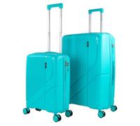 ITACA - Juego De Maletas De Viaje Rígidas Cabina Mediana Grande Ligeras con Ruedas 360º Conjunto Equipaje con Set Ideal para Viajeros Exigentes., Turquesa