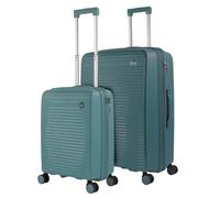 ITACA - Juego De Maletas De Viaje Rígidas Cabina Mediana Grande Ligeras con Ruedas 360º Conjunto Equipaje con Candado de Combinación Set Ideal para Viajeros Exigentes. Extensible, Menta