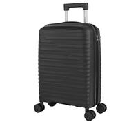 ITACA - Maleta Cabina 55x40x20 Rígida con Ruedas Tipo Trolley Ligera Apta para Avión y Ryanair - Equipaje de Mano para Viajes Cortos Candado de CombinaciónExtensible, Negro