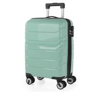 ITACA - Maleta Cabina 55x40x20 Rígida con Ruedas Tipo Trolley Ligera Apta para Avión y Ryanair - Equipaje de Mano para Viajes Cortos Candado de Combinación, Verde