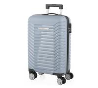 ITACA - Maleta Cabina 55x40x20 Rígida con Ruedas Tipo Trolley Ligera Apta para Avión y Ryanair - Equipaje de Mano para Viajes Cortos, Azul grisaceo