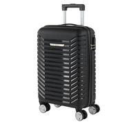 ITACA - Maleta Cabina 55x40x20 Rígida con Ruedas Tipo Trolley Ligera Apta para Avión y Ryanair - Equipaje de Mano para Viajes Cortos Candado de Combinación, Negro