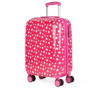 ITACA - Maleta Cabina Infantil con Ruedas Giratorias. Maleta Infantil de Viaje Ligera para Niños, Equipaje de Mano, Compatible Ryanair. Candado de Combinación, Fucsia