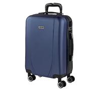 ITACA - Handgepäck Koffer Trolley - Reisekoffer Mit Rollen und Reisekoffer Hartschalenkoffer für Vielreisende. Koffer Marine-Anthrazitblau