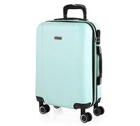 ITACA - Maleta de cabina 55x40x20 - Maletas De Viaje Cabina Rígidas Trolley Con 4 Ruedas Dobles Maleta De Mano Para Avion Ligera Equipaje De Mano Candado de Combinación. Compatible Ryanai, Verde menta