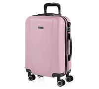 ITACA - Maleta de Cabina 55x40x20 - Maletas De Viaje Cabina Rígidas Trolley con 4 Ruedas Dobles para Avion Ligera Equipaje De Mano Candado de Combinación. Compatible Ryanair, Rosa