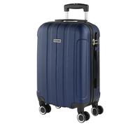 ITACA - Maletas de Viaje Cabina - Maletas de Cabina con 4 Ruedas - Maletas de Viaje Pequeñas Ligeras. Trolley Cabina Equipaje de Mano. Maleta Cabina con Candado de Combinación 771150, Marino