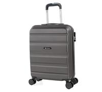 ITACA - Maleta de Cabina 55x40x20 - Maletas De Viaje Cabina Rígidas Trolley con 4 Ruedas Dobles para Avion Ligera Equipaje De Mano Candado de Combinación. Compatible Ryanair, Antracita