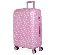 ITACA - Maleta de Viaje Infantil Mediana. Maleta Niña e Niño 4 Ruedas. Maleta Mediana de Material PC Resistente y Ligera. Maleta Niños con Ruedas 20kg, 65cm ITACA, Rosa