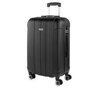 ITACA - Maletas de Viaje Rígidas ABS - Maleta de Viaje Cabina, Maleta Mediana y Maleta Grande - Asa Telescópica, 4 Ruedas Giratorias y Candado de Combinación, Negro, 63 cm
