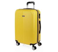 ITACA - Maleta Mediana con 4 Ruedas Giratorias para Viajes Largos Tipo Trolley Ideal como Maletas de Viaje Grandes 23 Kilos y Maleta Viaje Mediana Resistentes, Amarillo