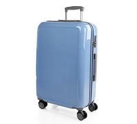 ITACA - Maleta Mediana rígida con 4 Ruedas giratorias, Cierre Seguro Candado de Combinación y diseño Resistente, Apta para 23 Kilos Viajes Largos y escapadas., Azul