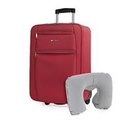ITACA - Maletas de Viaje - Maleta Cabina 55x40x20 - Maletas de Viaje Cabina Material EVA Superligero - Maleta de Cabina Avion. Maleta de Mano. Maleta Pequeña, Rojo