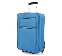 ITACA - Maletas De Viaje Cabina 55X40X20 Material EVA Ligero, Trolley con Ruedas Maleta De Mano para Avion Maleta Cabina Equipaje para Viajes Cortos. Compatible Ryanair, Azul Vaquero