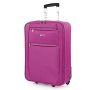 Maleta Cabina Poliéster Eva Trolley Viaje 55cm 2 Ruedas T71950 Fucsia