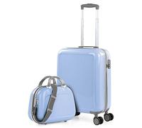 ITACA - Maletas de Viaje de la Firma Juego Maletas 4 Ruedas - Juego de Maletas de Viaje - Juego Maletas de Viaje Ligeras. Candado de combinacion, Azul