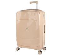 ITACA - Maletas Grandes De Viaje Rígidas Ligeras con 4 Doble Rueda 360° Candado de Combinacion TSA Maleta Grande 23 Kilos Alta Resistencia Extensible Maleta XL Duradera, Taupe