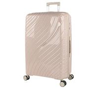 ITACA - Maleta Viaje Grande, Maleta Grande 23 Kilos, Maletas De Viaje, Maletas Grandes con Espacio y Comodidad. Material Resistente PP. Candado con combinacion TSA, Taupe