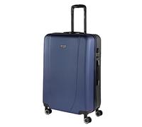 ITACA - Maletas Grandes De Viaje Rígidas Ligeras con Maleta Grande 23 Kilos Alta Resistencia Maleta XL Duradera, Azul Marino-Antracita