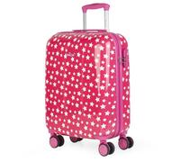 ITACA - Maletas Infantiles Resistentes y Ligeras con diseño Colorido para niños y niñas Tipo Mediana Maletas de Viaje rígidas de fácil manejo. Candado de combinación, Fucsia