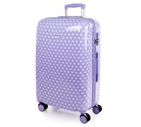 ITACA - Maletas Infantiles Resistentes Y Ligeras con Diseño Colorido para Niños Y Niñas Tipo Mediana Maletas De Viaje Infantiles Rígidas De Fácil Manejo. Candado de Combinación, Malva