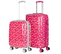 ITACA - Maletas Infantiles Resistentes y Ligeras - Maleta Viaje niña con diseño Colorido y Ruedas Suaves para pequeños viajeros. Candado de combinación, Fucsia