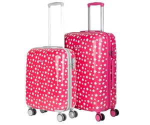 ITACA - Maletas Infantiles Resistentes y Ligeras - Maleta Viaje niña con diseño Colorido y Ruedas Suaves para pequeños viajeros. Candado de combinación, Fucsia