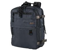 ITACA Mochila de Cabina Trent - Equipaje de Mano 40x20x25 cm - Apta para Ryanair y Aerolíneas Low Cost - Mochila de Viaje Ligera y Resistente - Compartimentos Múltiples (Gris Oscuro)