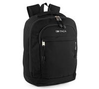 ITACA - Mochila Viaje Cabina Avion 40x20x30 Impermeable Mochila de Viaje Cabina 40x20x25 Ryanair Equipaje de Mano Mochila Cabina Avion Maleta, Negro