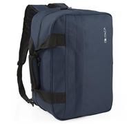 ITACA - Mochila Viaje Cabina Avion 40x20x25 Impermeable Mochila de Viaje Cabina compatible Ryanair Equipaje de Mano Mochila, Marino