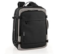 ITACA - Mochila Viaje Cabina Avion Maleta Ligera Para Avión De Mano Con Compartimentos. Compatible Ryanair, Negro