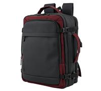 ITACA - Mochila Viaje Cabina Avion Maleta Ligera Para Avión De Mano Con Compartimentos. Compatible Ryanair, Granate