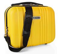 ITACA - Neceser Viaje - Neceser de Viaje Mujer Rígido - Neceser Mujer - Neceser Viaje Mujer de Material ligero y Resistente. Estuche Maquillaje Mujer Rígido Juvenil, Material Resistente y Li, Amarillo