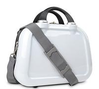 ITACA - Neceser de Viaje para Mujer - Estuche Maquillaje Rígido Juvenil de Material Ligero y Resistente, Blanco