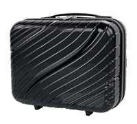 ITACA - Neceser de Viaje Rígido Mujer de Material Ligero y Resistente. Estuche Maquillaje, Negro