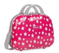 ITACA - Neceser Mujer Viaje Grande. Neceser de Calidad con asa Ajustable. Elegante y rigido., Fucsia