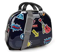 ITACA - Neceser Mujer Viaje Grande. Neceser de Calidad con asa Ajustable. Elegante y rigido., Marino