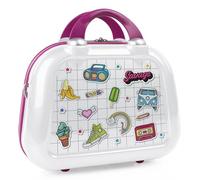 ITACA - Neceser Viaje - Neceser de Viaje Mujer Rígido de Material Ligero y Resistente. Estuche Maquillaje Mujer Rígido Juvenil, Blanco