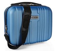 ITACA Sevron - Neceser de Viaje Rígido, 33 cm, Azul Zafiro