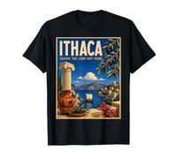 Itaca Tomando Largo Camino a casa La odisea de Homero Mitología Griega Camiseta