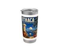 Itaca tomando largo camino a casa La odisea de Homero Mitología griega Vaso térmico de acero inoxidable de doble pared