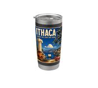 Itaca tomando largo camino a casa La odisea de Homero Mitología griega Vaso térmico de acero inoxidable de doble pared